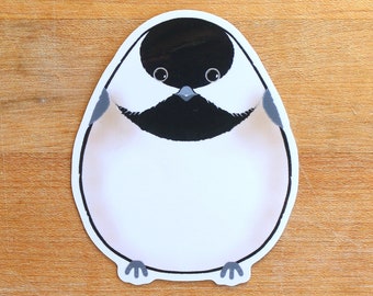 Chickadee Bird Sticker Vinyl Laptop Water Bottle Decal - Gift for Bird Lover