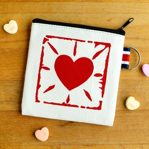 Herz Geldbörse Kleine Reißverschluss Beutel Geschenk Kartenhalter - Geschenk zum Valentinstag