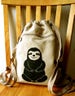 Sloth Backpack Canvas Laptop Bag Gym Bag 