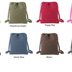 Platypus Canvas Backpack School Bag Laptop Bag image 3