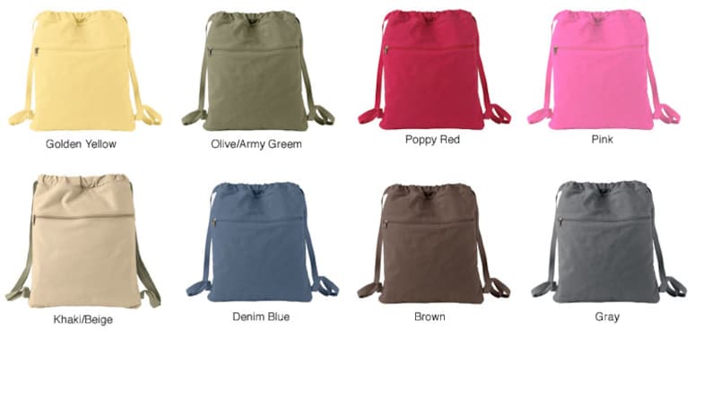 Platypus Canvas Backpack School Bag Laptop Bag image 3