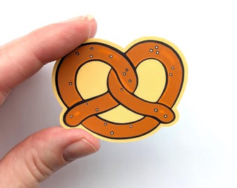 Pretzel Sticker Vinyl Laptop Water Bottle Decal