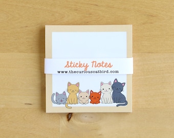 Cat Sticky Notes Notepad
