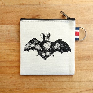 Porte-monnaie petite chauve-souris avec fermeture éclair, porte-cartes cadeau