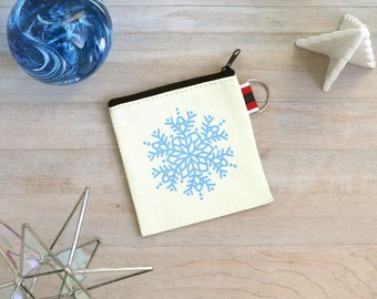 Snowflake Coin Purse Gift Card Holder