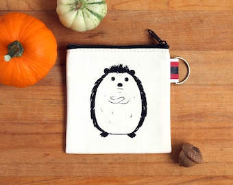 Hedgehog Coin Purse Tiny Zipper Pouch