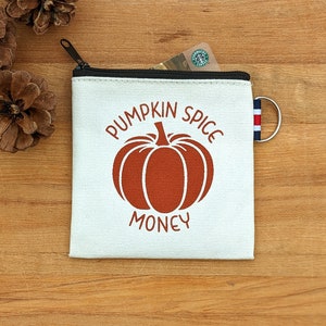 Pumpkin Spice Geldbörse Kleines Reißverschlusstäschchen