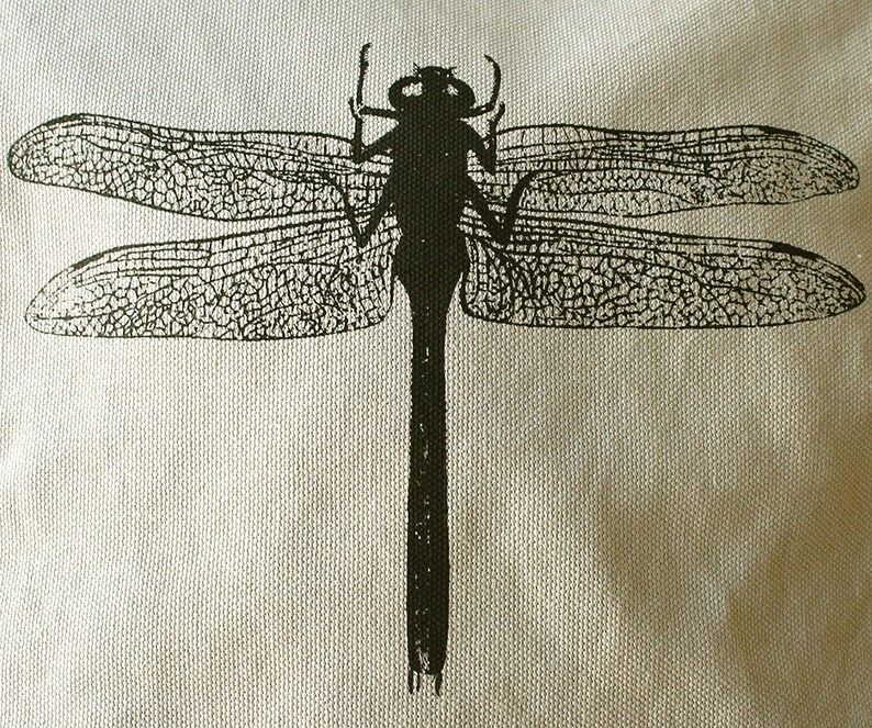 Dragonfly Canvas Messenger Bag Laptop Bag image 3