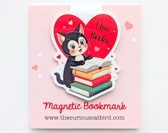 Cat Magnetic Bookmark - Bookish Gift