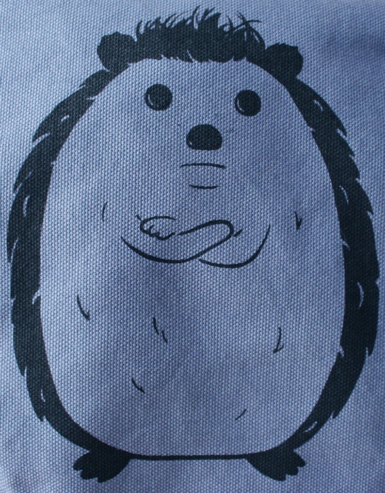 Hedgehog Canvas Messenger Bag Laptop Bag image 3