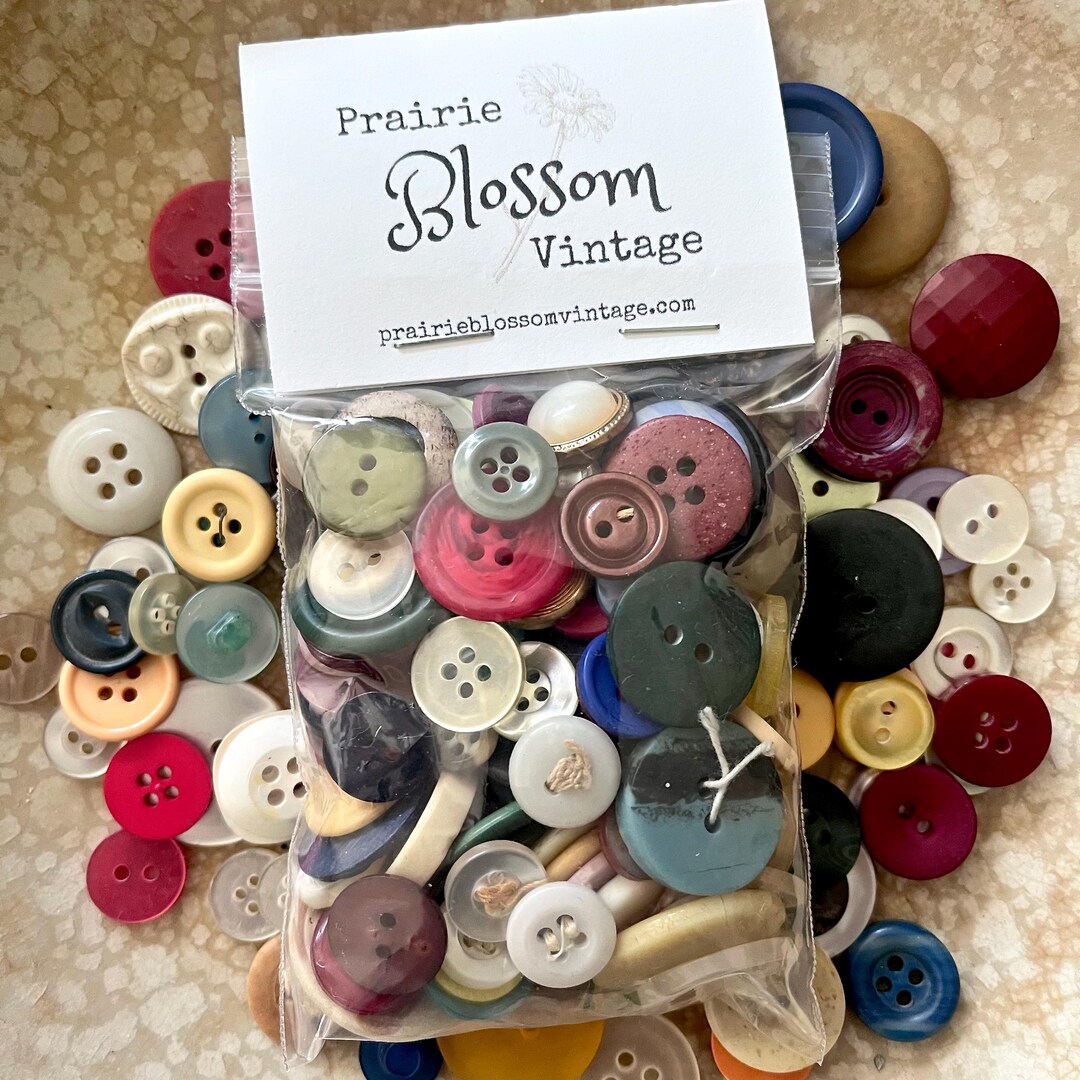 100+ Mixed Multi Color/white Buttons Pack – Sewing Craft Supplies ...