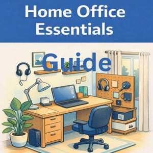 Small Home Office Essentials Guide | Renter Friendly Workspace PDF | Ergonomic Desk Setup, Organization & Budget Hacks | Digital Download