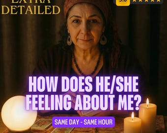 ¿Qué siente por mí?, ¿Cuáles son sus sentimientos?, Lectura de tarot sobre intenciones actuales, Percepción psíquica del amor, Tarot de relaciones precisas