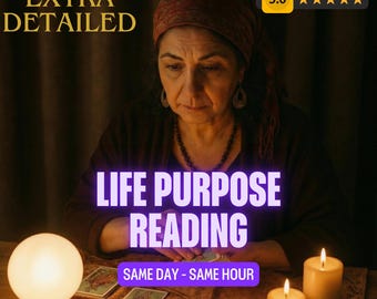 Lectura de Tarot sobre el Propósito de Vida, Orientación Profesional, Descubrimiento de la Misión del Alma, Lectura del Destino Espiritual, Perspectivas Profundas sobre el Camino de la Vida, Consulta el Mismo Día
