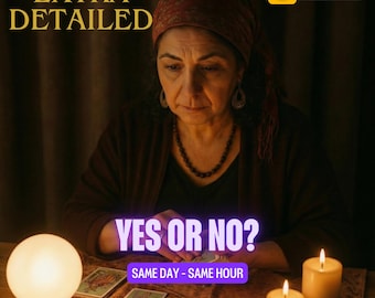 Lectura urgente de tarot de sí o no, respuesta psíquica a la misma hora, introspección con una sola pregunta, guía espiritual rápida, respuesta precisa sobre el amor o el trabajo.