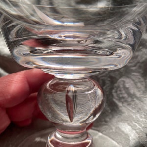 Rare Lot of Val St Lambert Empire Crystal Champagne/Sherbet Glasses