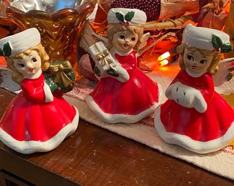 Vintage Christmas Noel Pixie Set Japan - Etsy