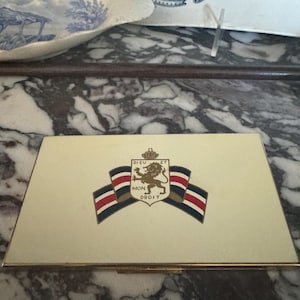 WWII Henriette Enamel Cigarette Case, British Military