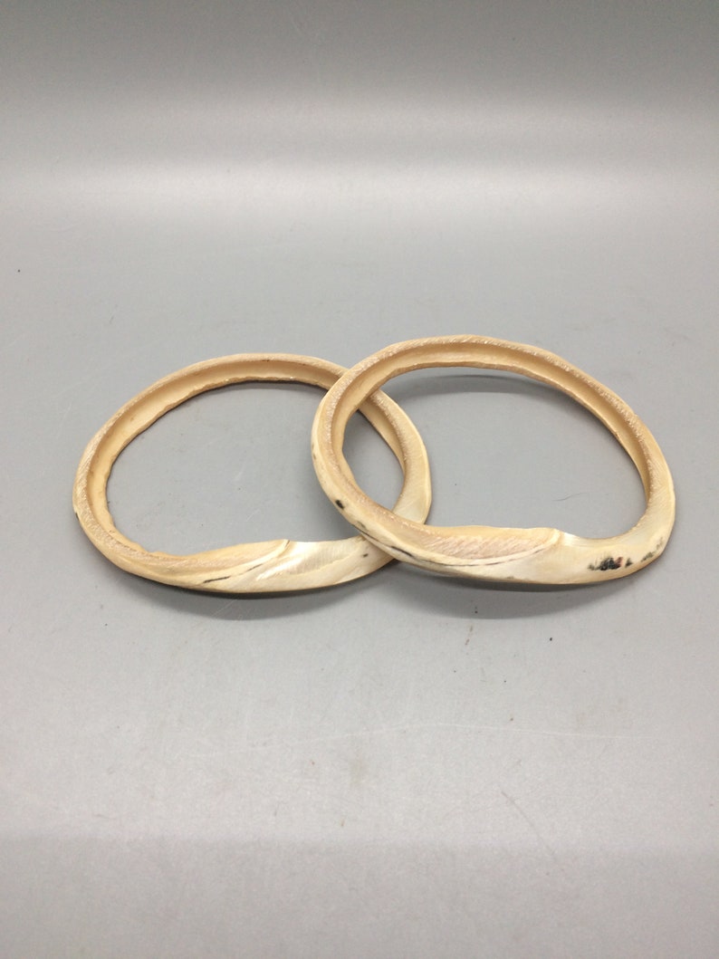 Two vintage Papua New Guinea shell bracelets