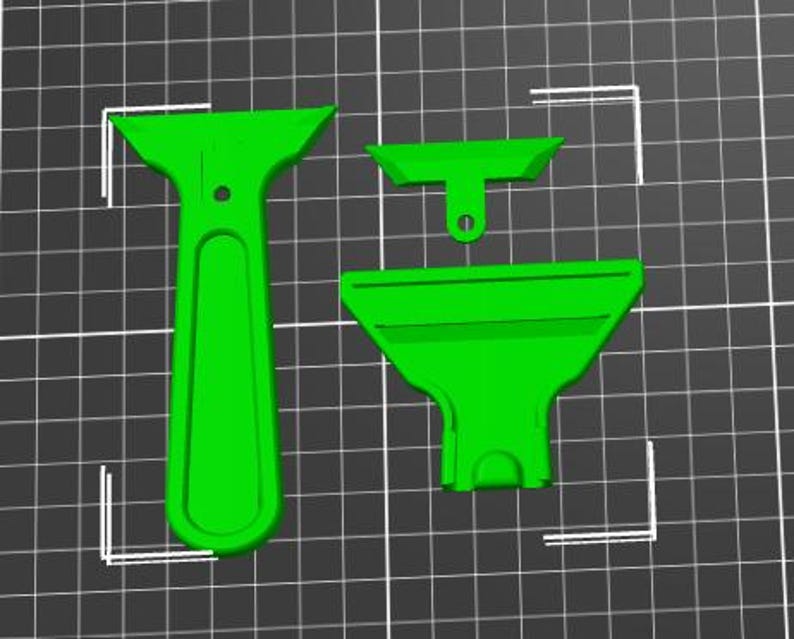 3D Printed Razor Blade Scraper STL | Glass Sticker Remover Tool ...