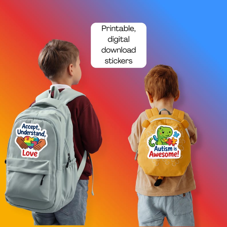 Autism Awareness Sticker Bundle | 16 Printable Stickers | World Autism ...