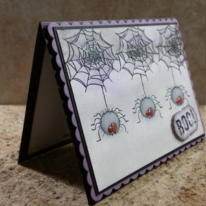 Spider Boo Halloween Card