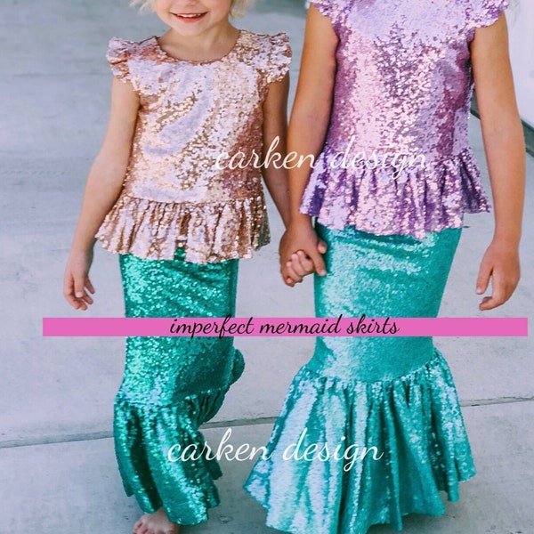 MINOR IMPERFECT SKIRTS- mermaid tail, mermaid costume, mermaid kids skirt, mermaid party, toddler mermaid costume