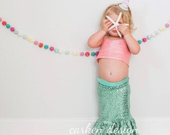 SALE - mermaid skirt, mermaid tail, mermaid party, toddler mermaid costume, mermaid costume, halloween costume, mermaid party - SKIRT ONLY