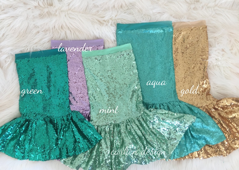 mermaid skirt mermaid tail mermaid party toddler mermaid image 3