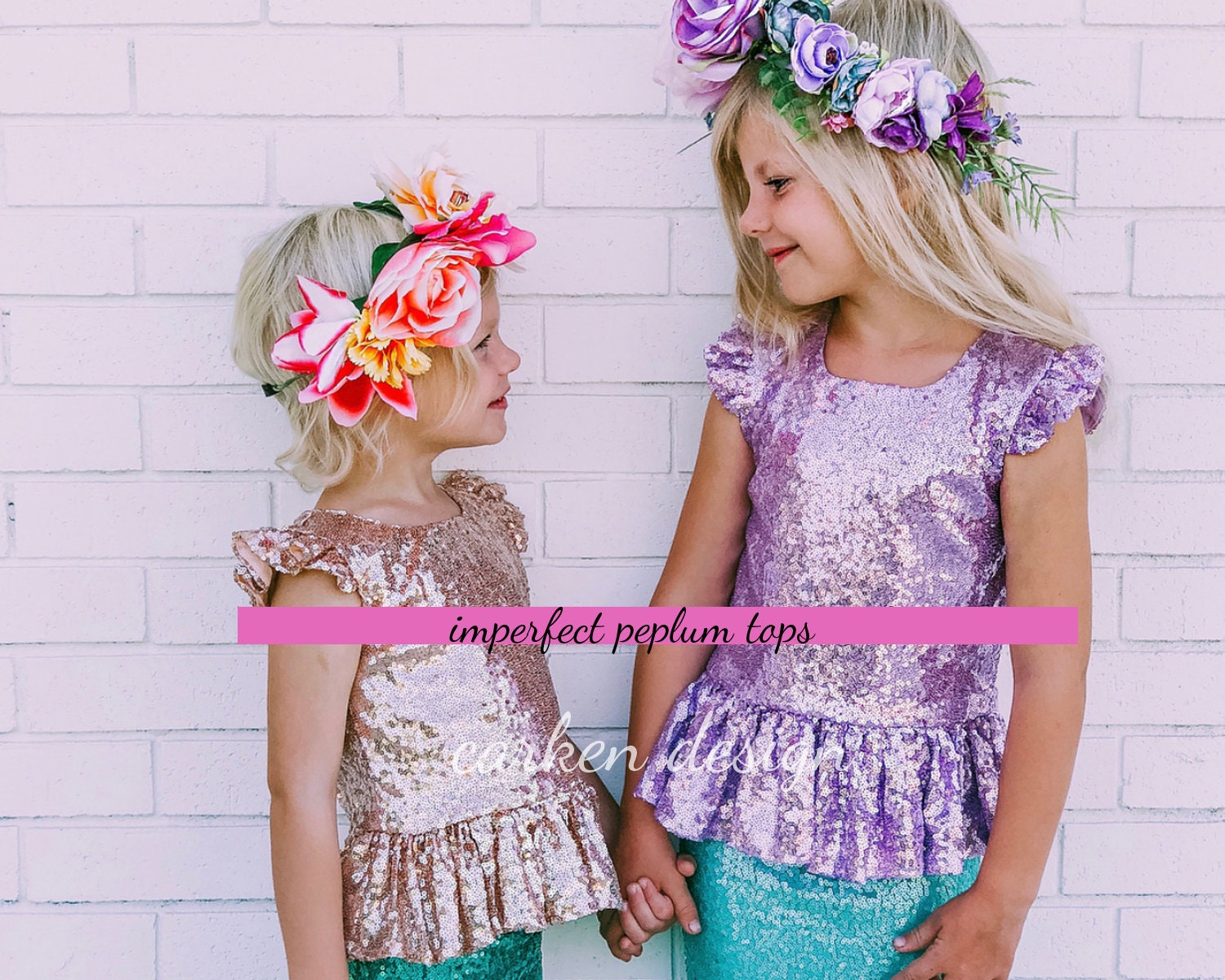Girls glitter top sales