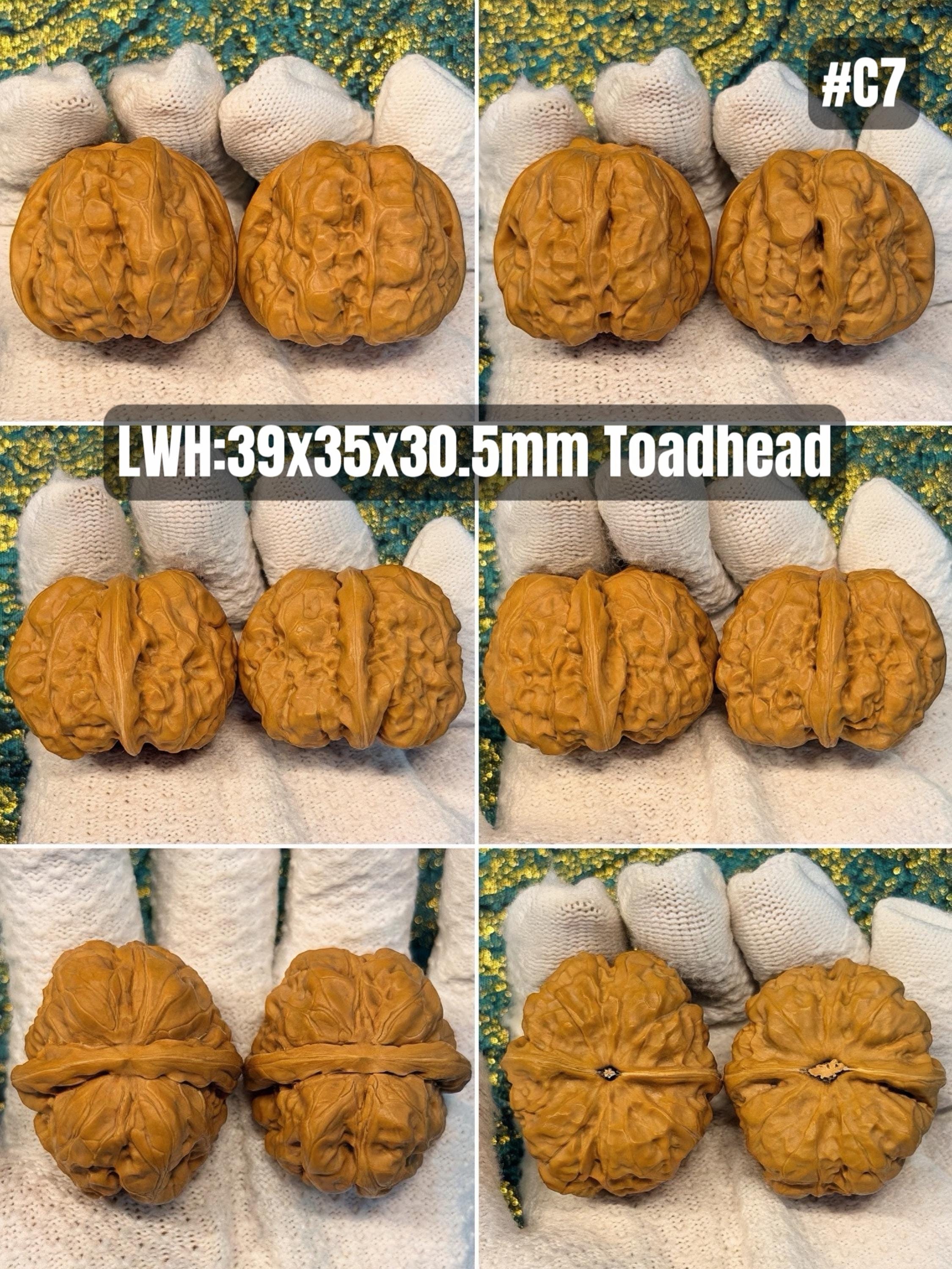 Hamatou (toad Head) Wenwan Walnut Pair | Chinese Natural Baoding Balls ...
