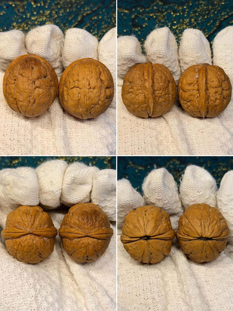 Unique Pair Iron Walnut Baoding Balls | Chinese Wenwan Hand Exercise ...