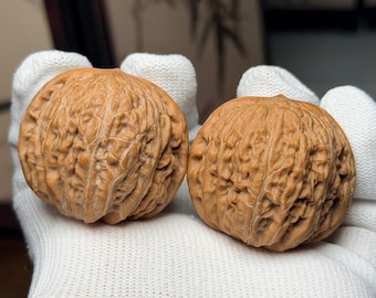 Iron Hammer Wenwan Walnut Pair | Chinese Hand Exercise Balls Pair#98