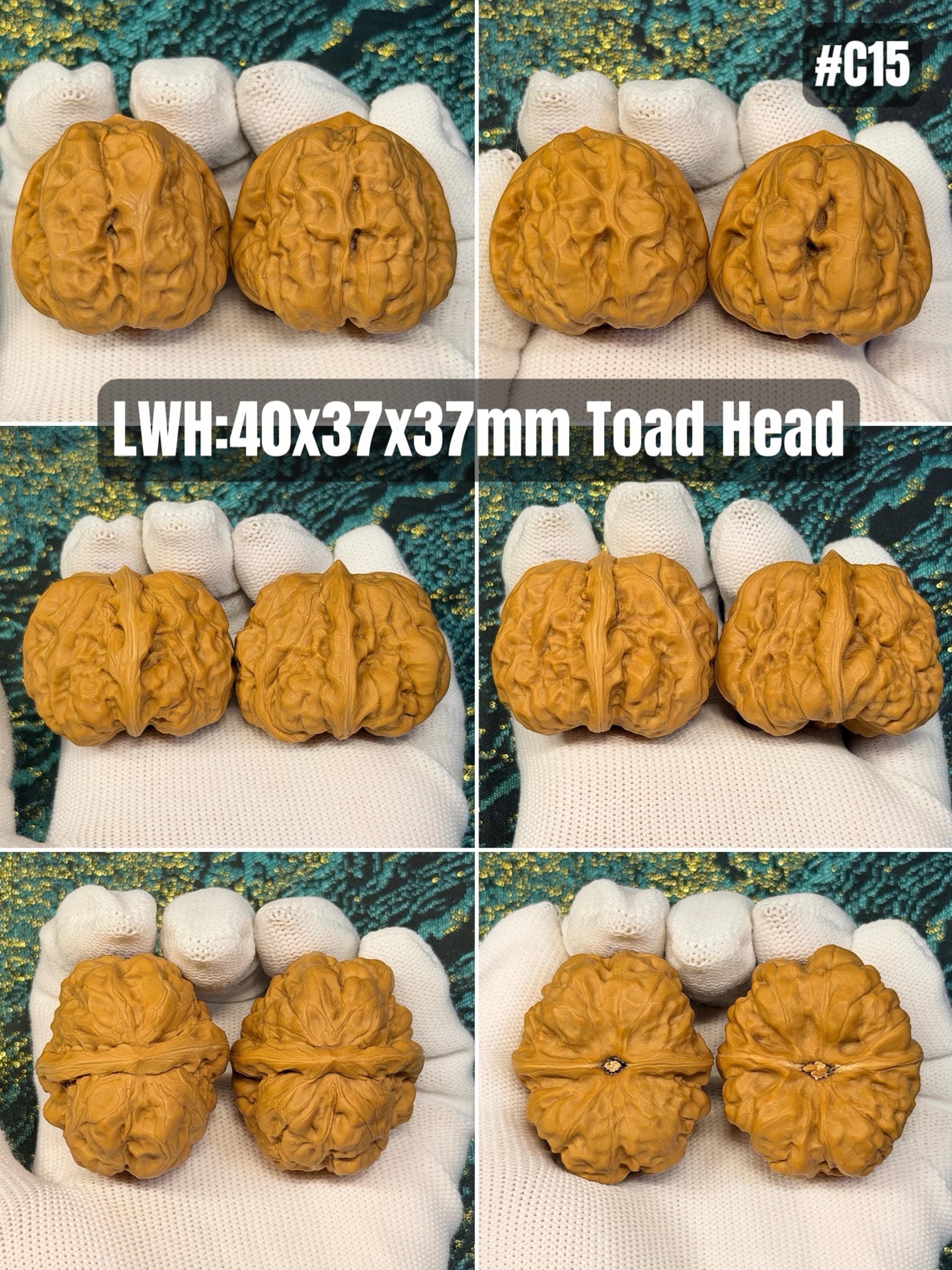 Hamatou (toad Head) Wenwan Walnut Pair | Chinese Natural Baoding Balls ...
