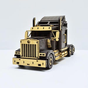 Freightliner Truck 3D-puzzel SVG - lasergesneden model (digitale download)