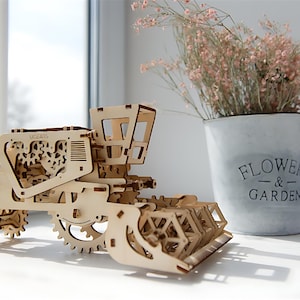 SVG-bestand maaidorser: lasergesneden model landbouwmachine (digitale download)