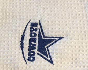 Paño de cocina de tejido gofre con estrellas de los Dallas Cowboys (50 x 76 cm)