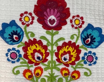 Toalla de tejido gofre de inspiración escandinava