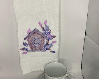 Casa de pájaros de lavanda