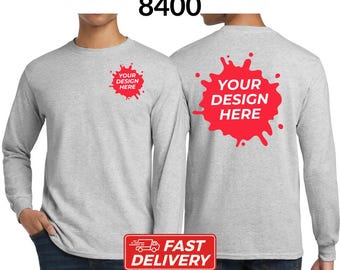 Benutzerdefiniertes Langarmhemd, personalisiertes Langarmhemd, personalisiertes T-Shirt, benutzerdefiniertes Druck-T-Shirt, benutzerdefiniertes Langarmhemd für Männer oder Frauen