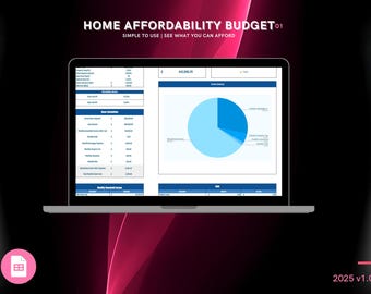 Home Affordability Calculator: Budget Planner Google Sheets Template