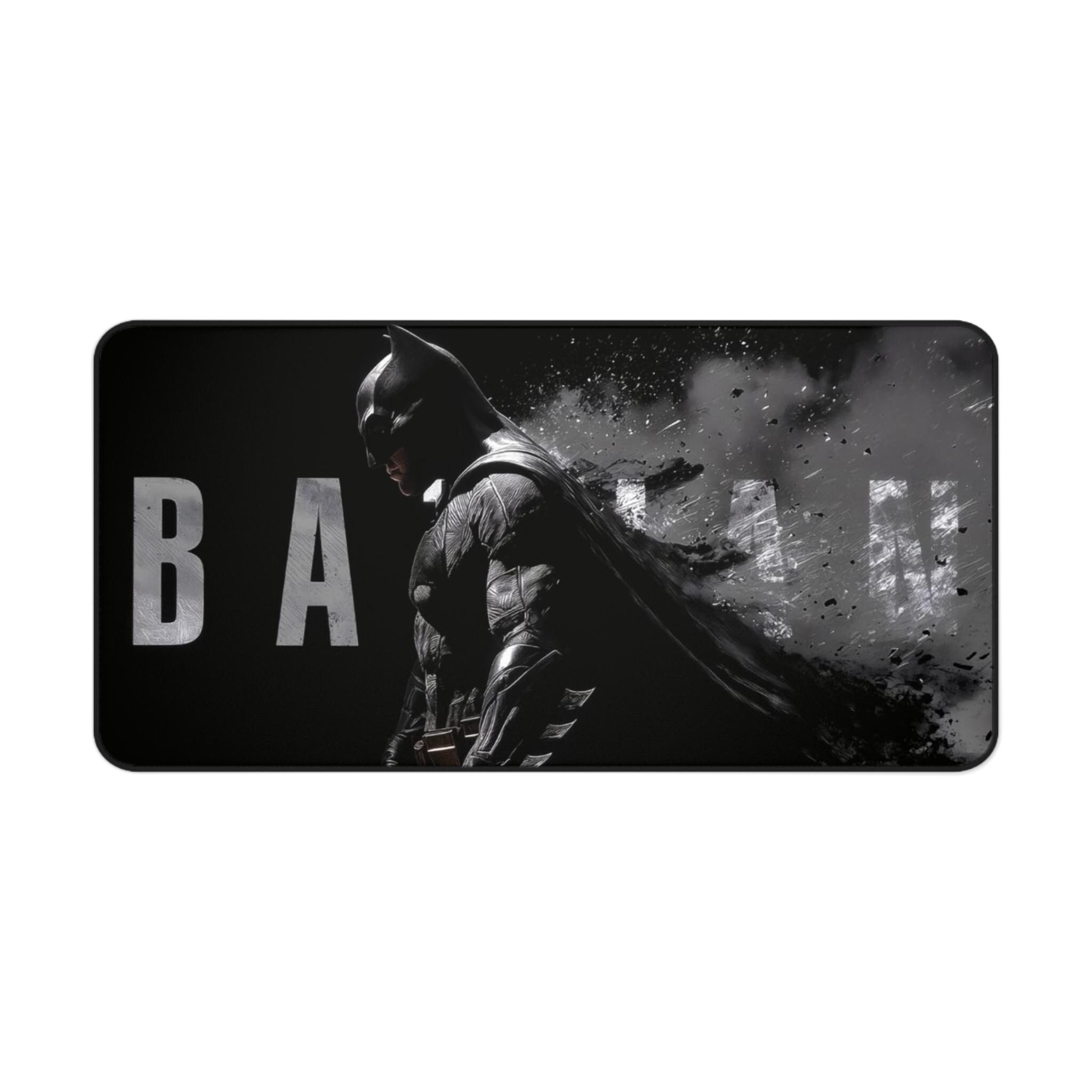 Batman Silhouette Desk Mat | Dark Knight Gaming Mousepad, Black Batman ...