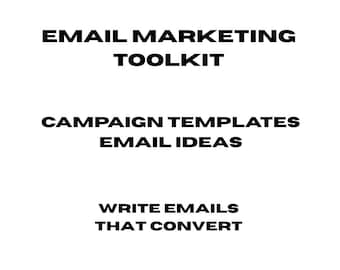 Email Marketing Toolkit | Campaign Templates, Email Ideas, Copywriting Frameworks for Newsletters & Sales Funnels