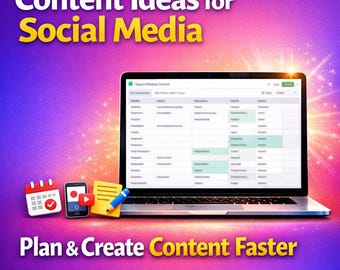 Content Creation Toolkit | Ideas, Templates, Frameworks (Digital Download)