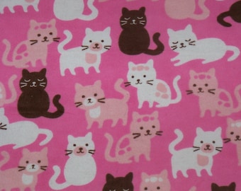 Cute Pink & Black Kitties! Washable-Refillable Catnip Mat