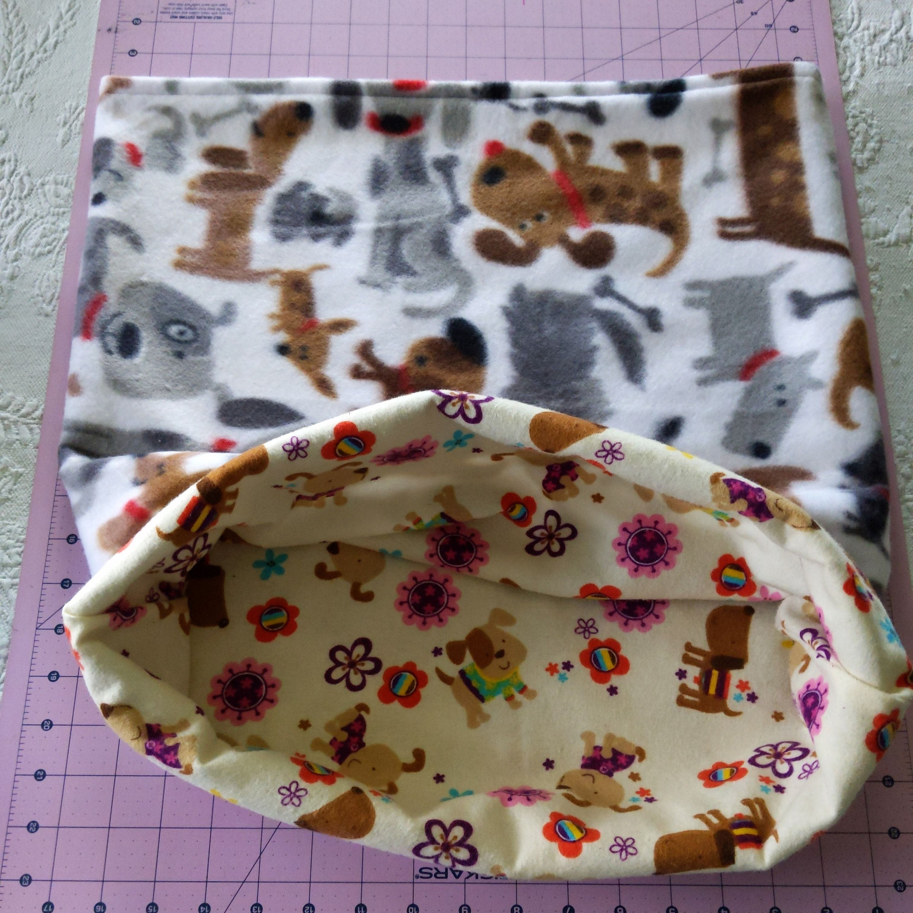 Black and Brown Dogs/Pups and Flowers - Pet Snuggle Tunnel