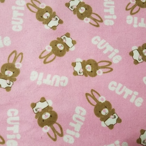 Bunnies! Flannel remnant