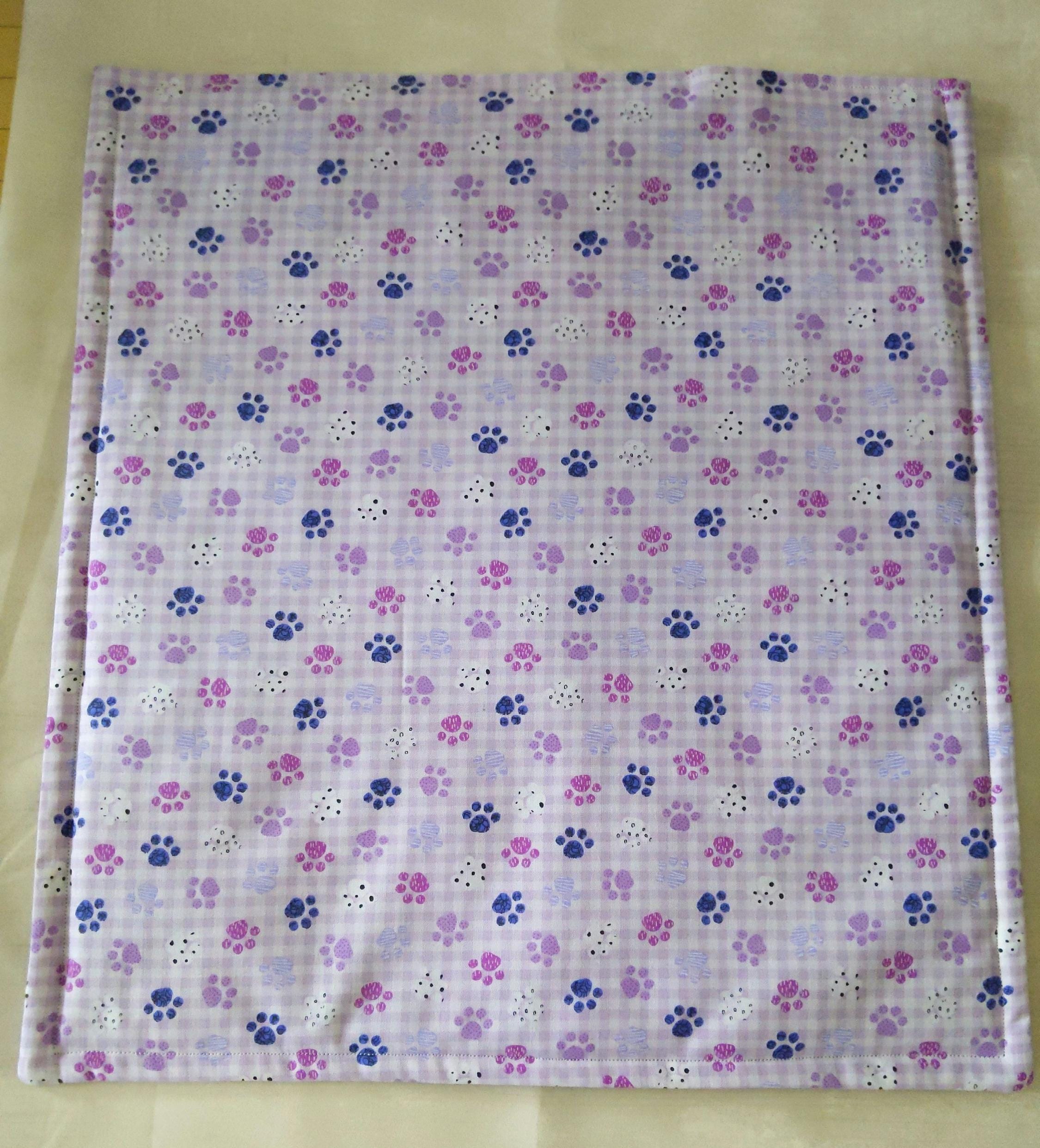 Purple Pawprints! Washable-Refillable Catnip Mat