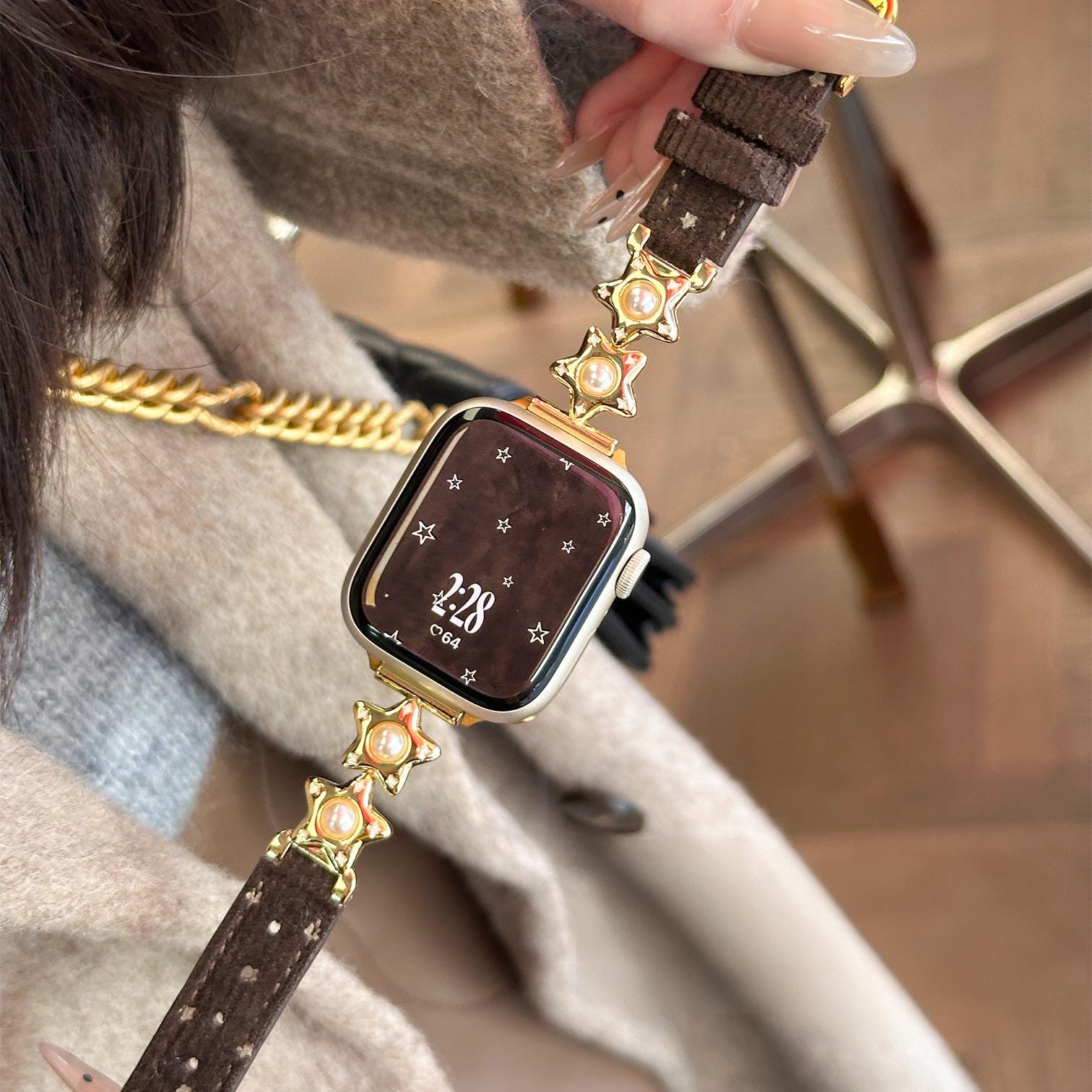 Best Strap For Vintage Gold Watch The Vintage Watch Company Military Watch Strap Black Gold Gold  WatchGecko