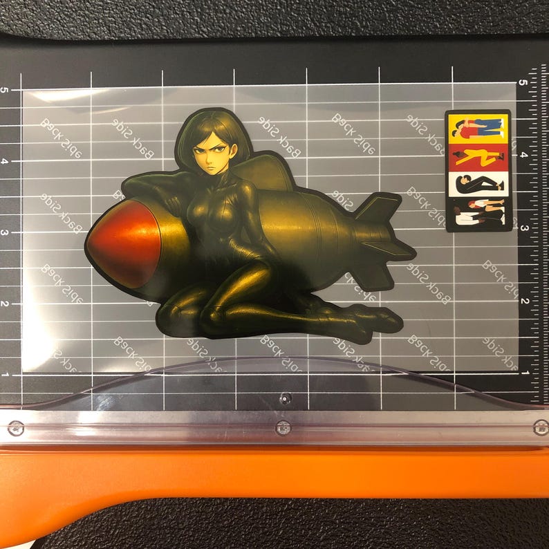 Bomb Rider Girl Sticker • Femme Fatale Anime Art • Tactical Pinup ...